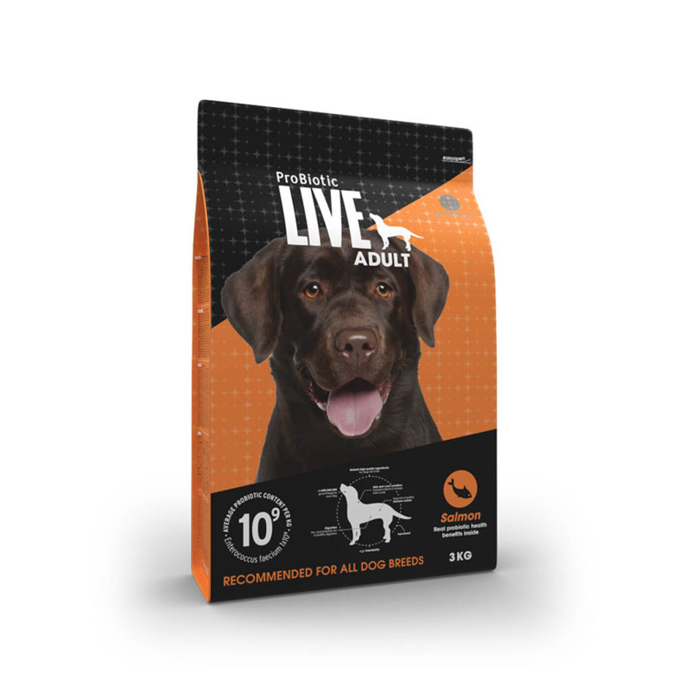 ProBiotic LIVE - ProBioTic LIVE Hund Adult Smagsprøve All Breed Laks