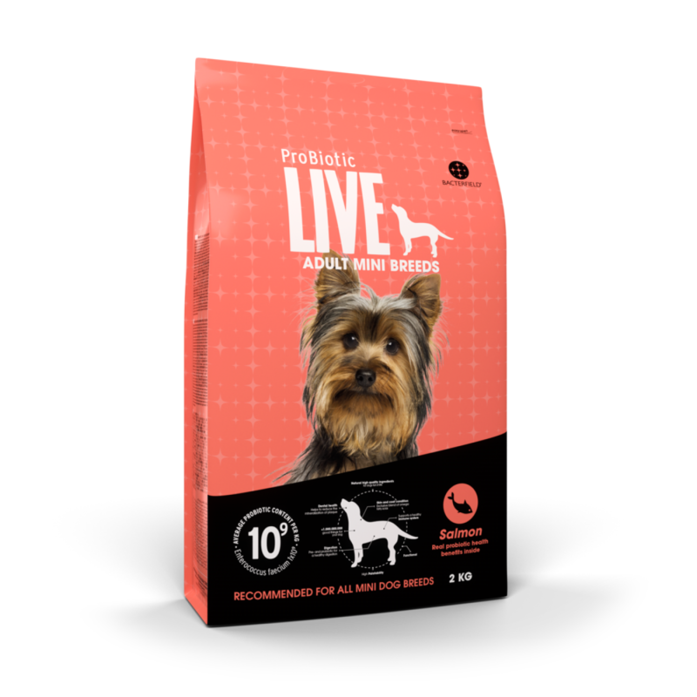 ProBiotic LIVE - ProBioTic LIVE Hund Adult Smagsprøve Mini Breed Laks