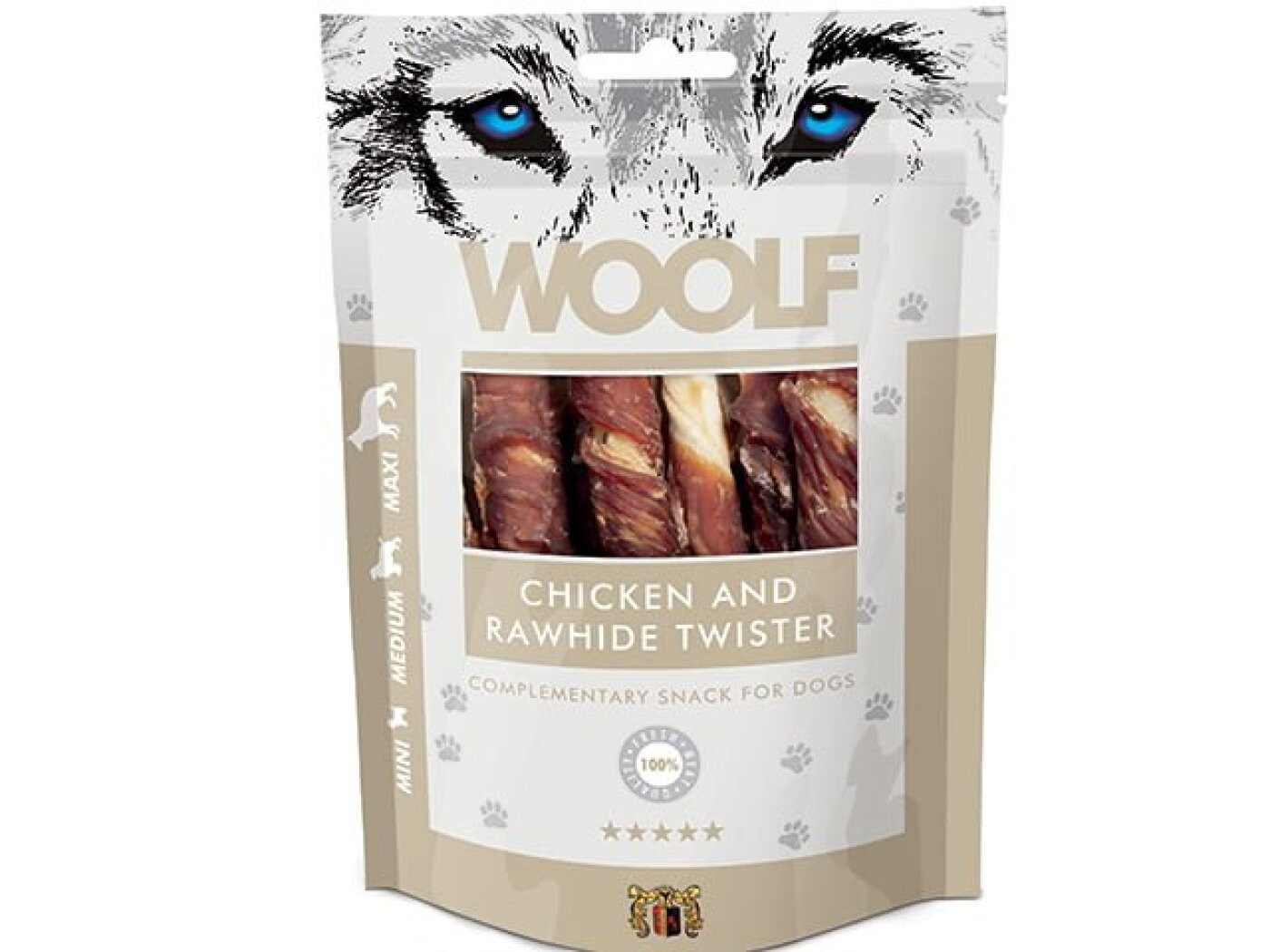 Woolf - Woolf chicken rawhide twister