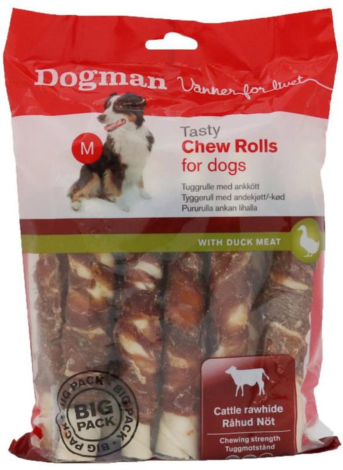 Dogman - Dogman Chew Rolls m/ Duck 10 pak