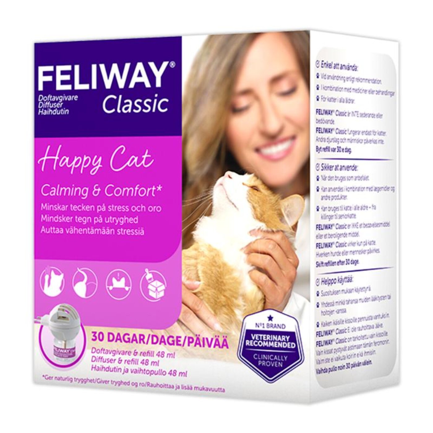 Kruuse - Feliway Classic Diffusor M/flaske Kat