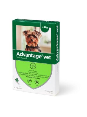 Kruuse - Advantage vet til hunde under 4 kg