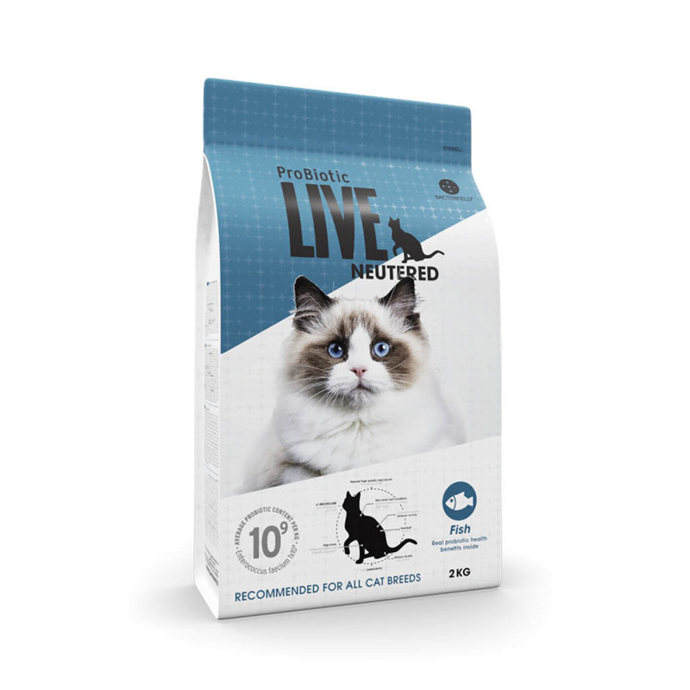 ProBiotic LIVE - ProBioTic LIVE Cat Adult Neutered fisk All Breed