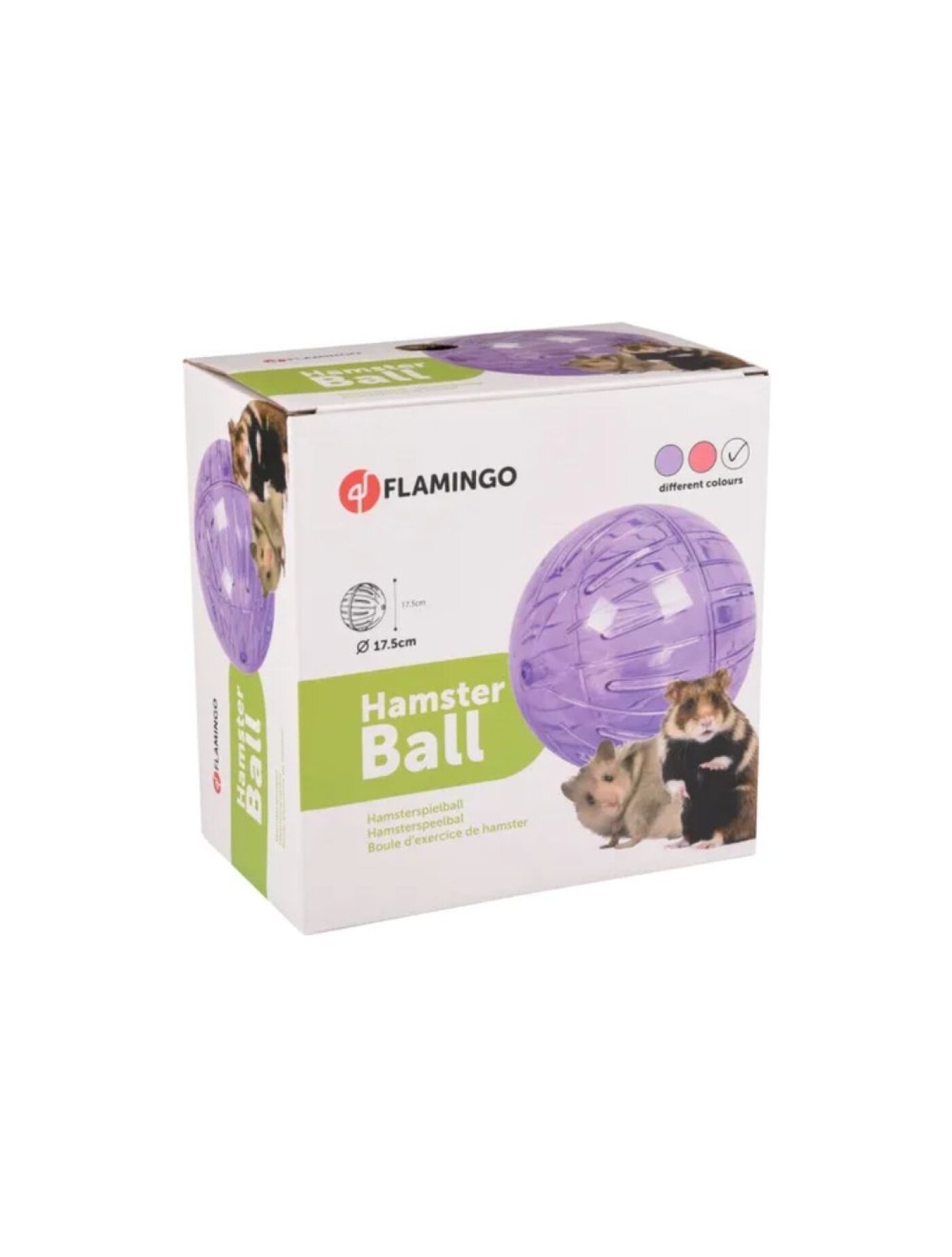 Flamingo - Hamster neon løbebold