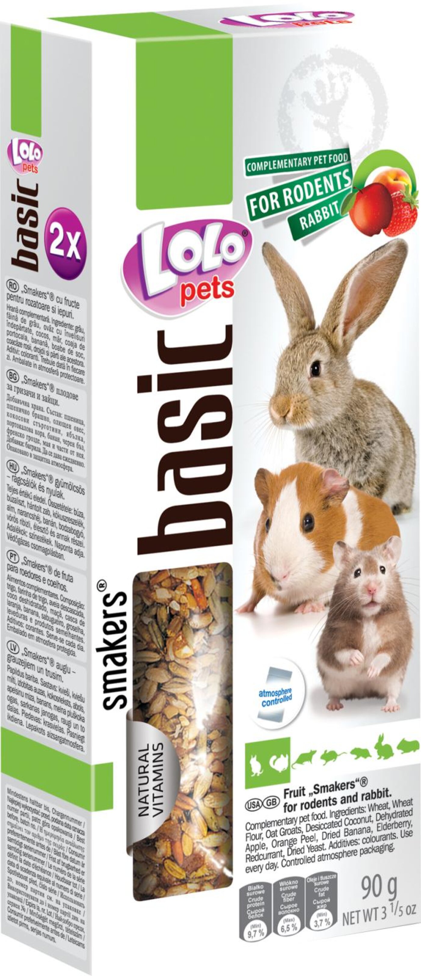 LoloPets - Lolo Pets Frøstænger gnaver/Kanin m. frugt