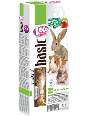 LoloPets - Lolo Pets Frøstænger gnaver/Kanin m. frugt