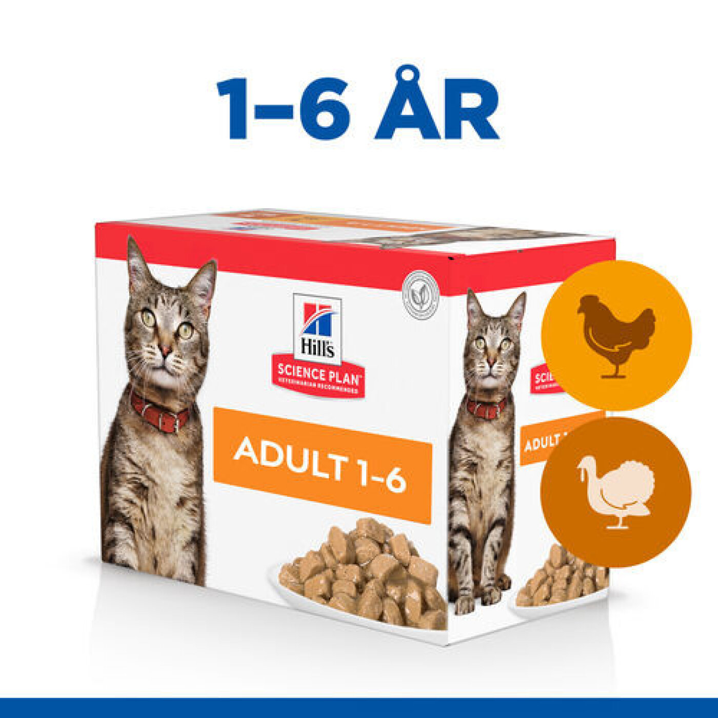 Hill´s - Hill's Kat vådfoder Brev Adult Kylling/kalkun 12 Stk 