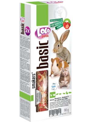 Eldorado - Lolo Pets Frøstænger gnaver/Kanin m. jordbær
