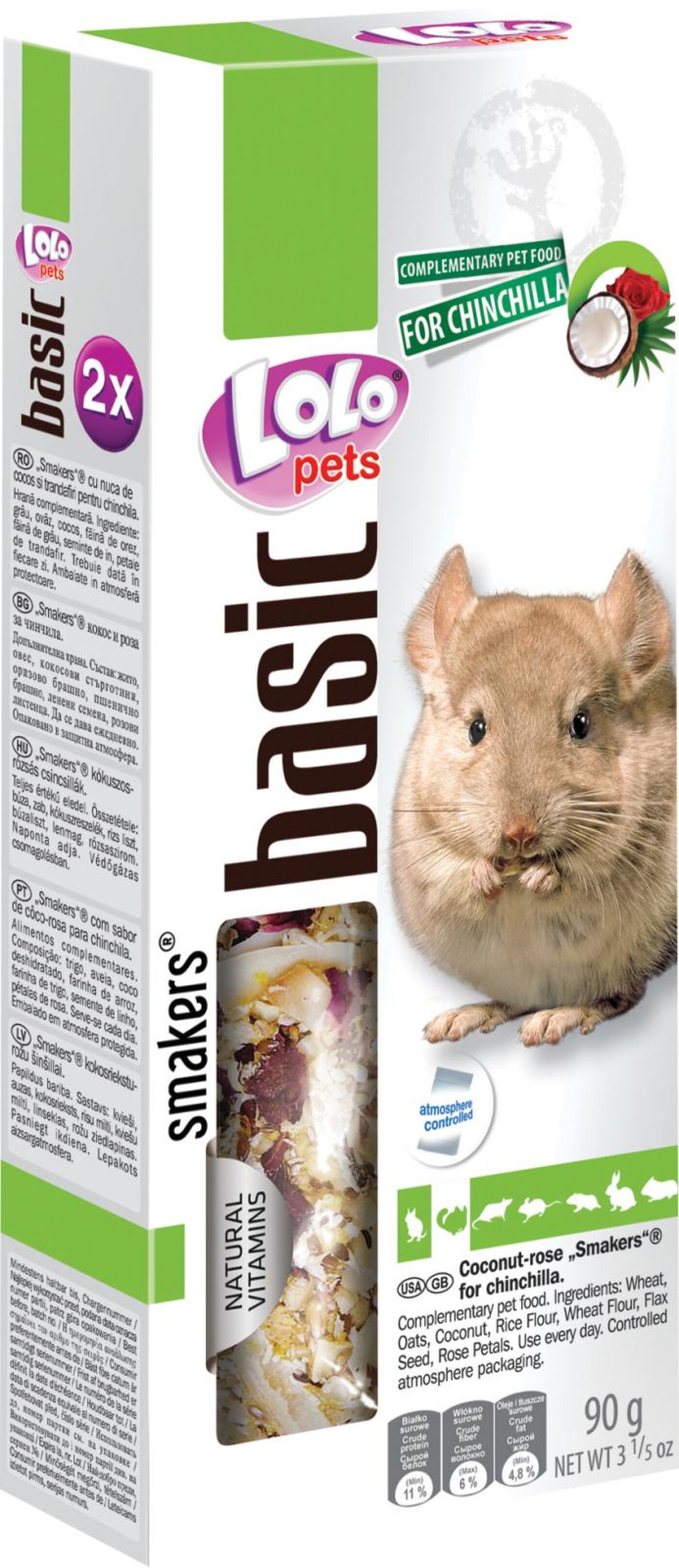 Eldorado - Lolo Pets Frøstænger chinchilla m. kokos og rose