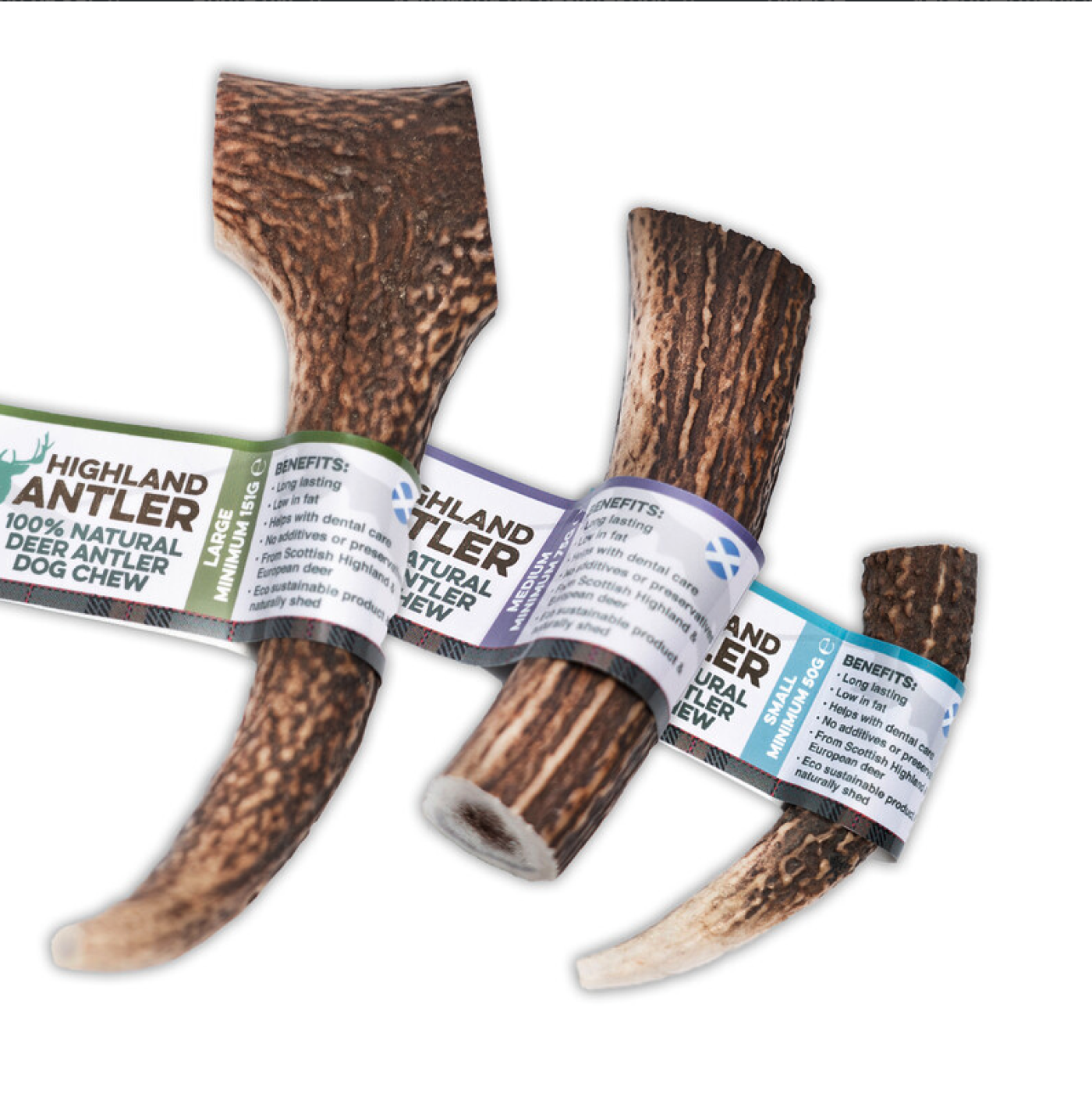 Equidan - Highland Antler Split Hjorte Gevir