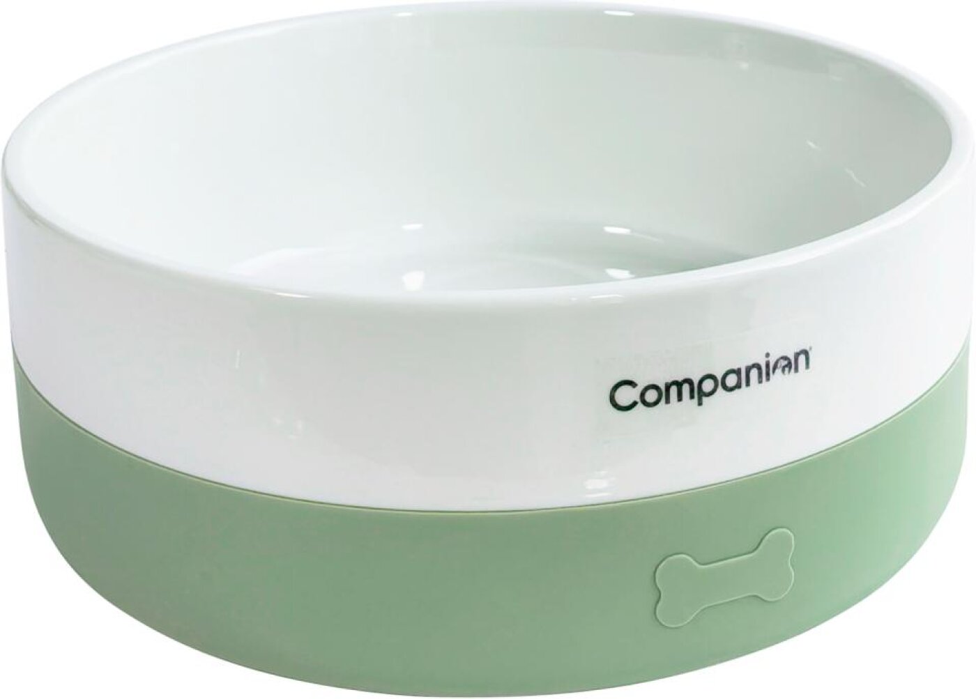 Companion - Companion Keramikskål med silikonebund Grøn