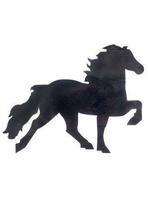 Karlslund - Karlslund Lille klistermærke. Logo islandsk hest