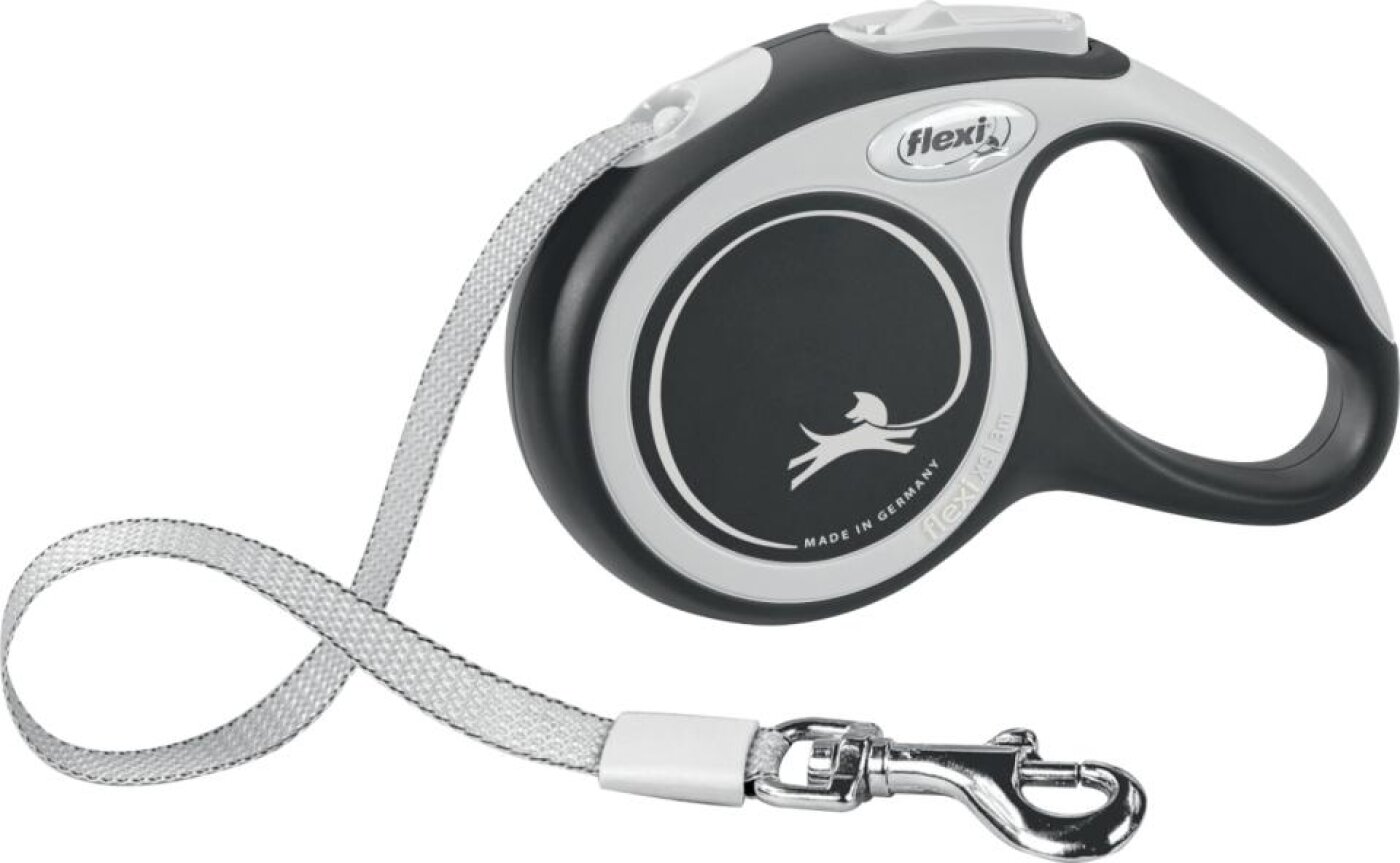 Flexi - Flexi New Comfort Tape L 8 m. Sort