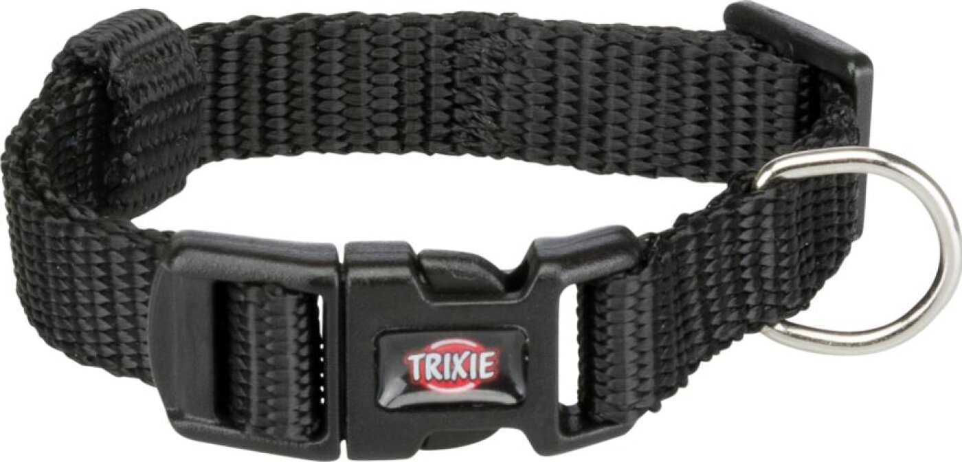 Trixie - Premium Halsbånd, 35 - 55 cm, sort
