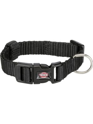 Trixie - Premium Halsbånd, 35 - 55 cm, sort