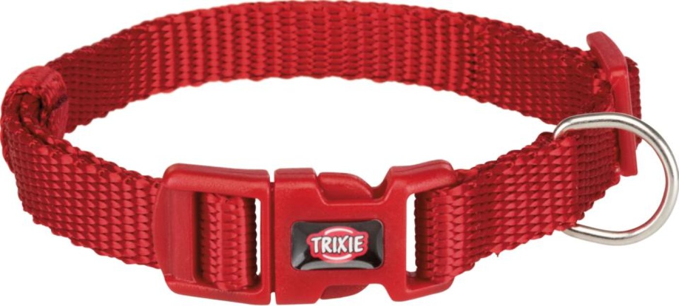Trixie - Premium Halsbånd, 22 - 35 cm, rød