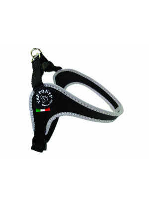 Q-Pet - TRE PONTI Mini Sele med justering Sort