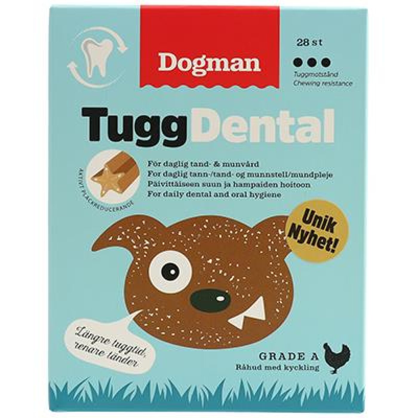 Dogman - Dental Tyg Med Kylling, 28 stk