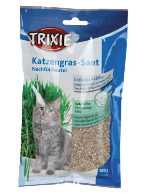 Trixie - Trixie Kattegræs refill 100g