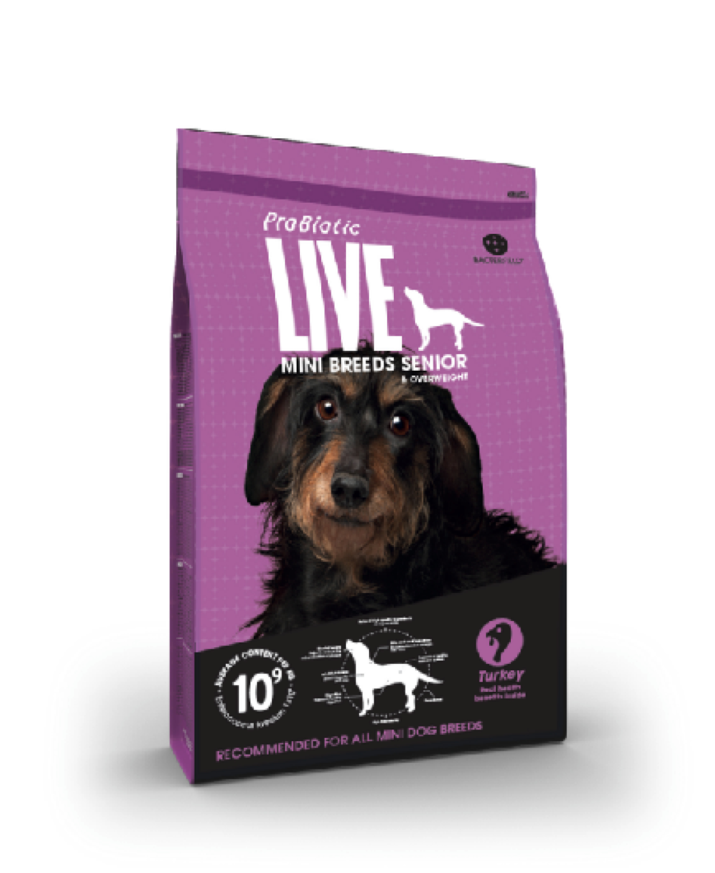 ProBiotic LIVE - ProBioTic LIVE Hund Senior/Overweight Mini Breed Kalkun