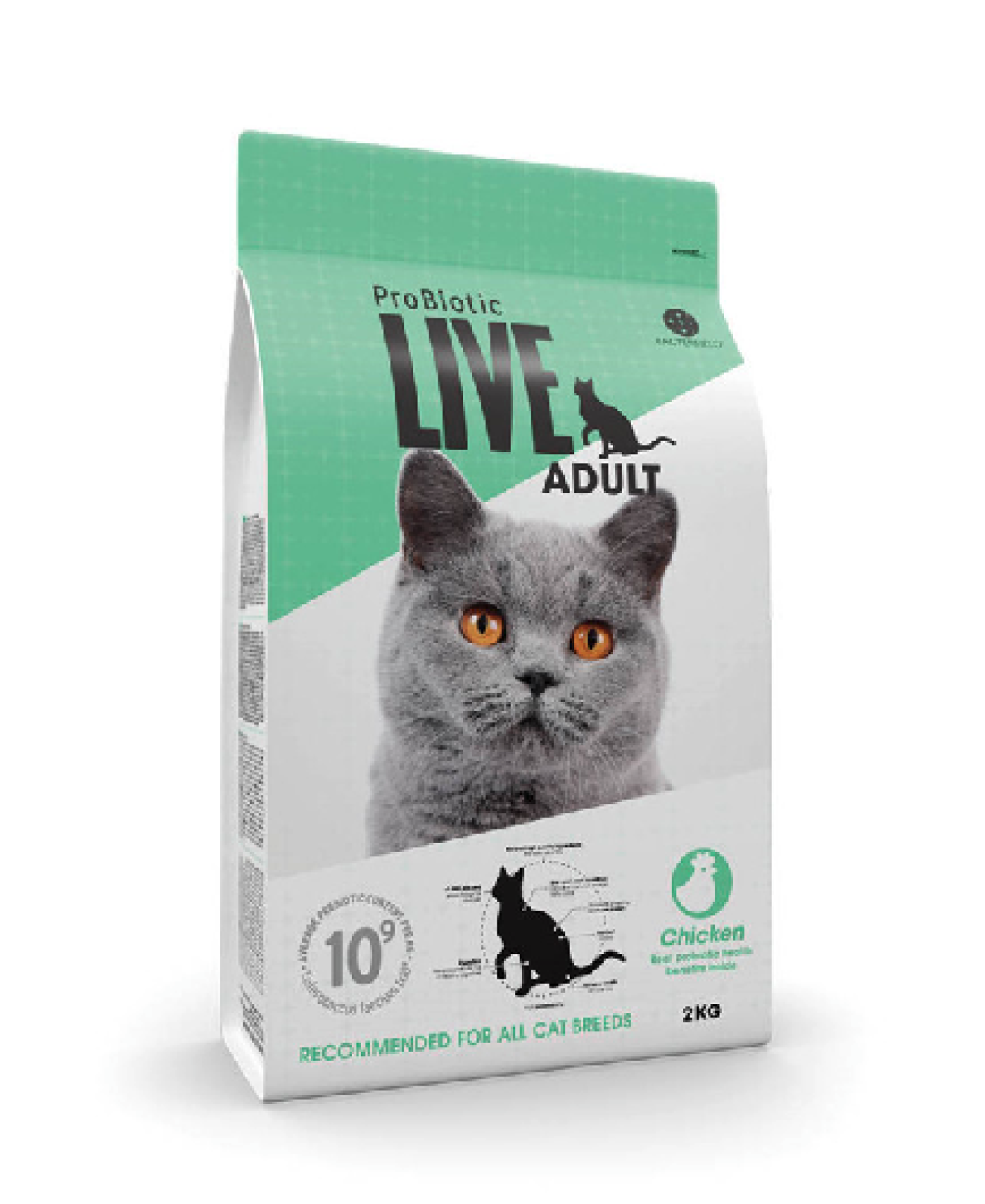 ProBiotic LIVE - ProBioTic LIVE Kat Adult Kylling All Breed
