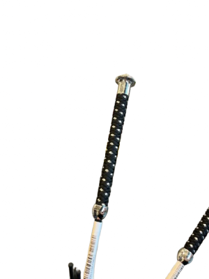 HKM - HKM Pisk, Sort m. sølv 130 cm.