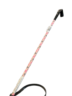 Eldorado - Pisk m. hjerter, lyserød med hjerter 65 cm.