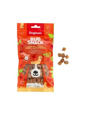 Dogman - Dogman Bug Snack rose hip 80 gr.
