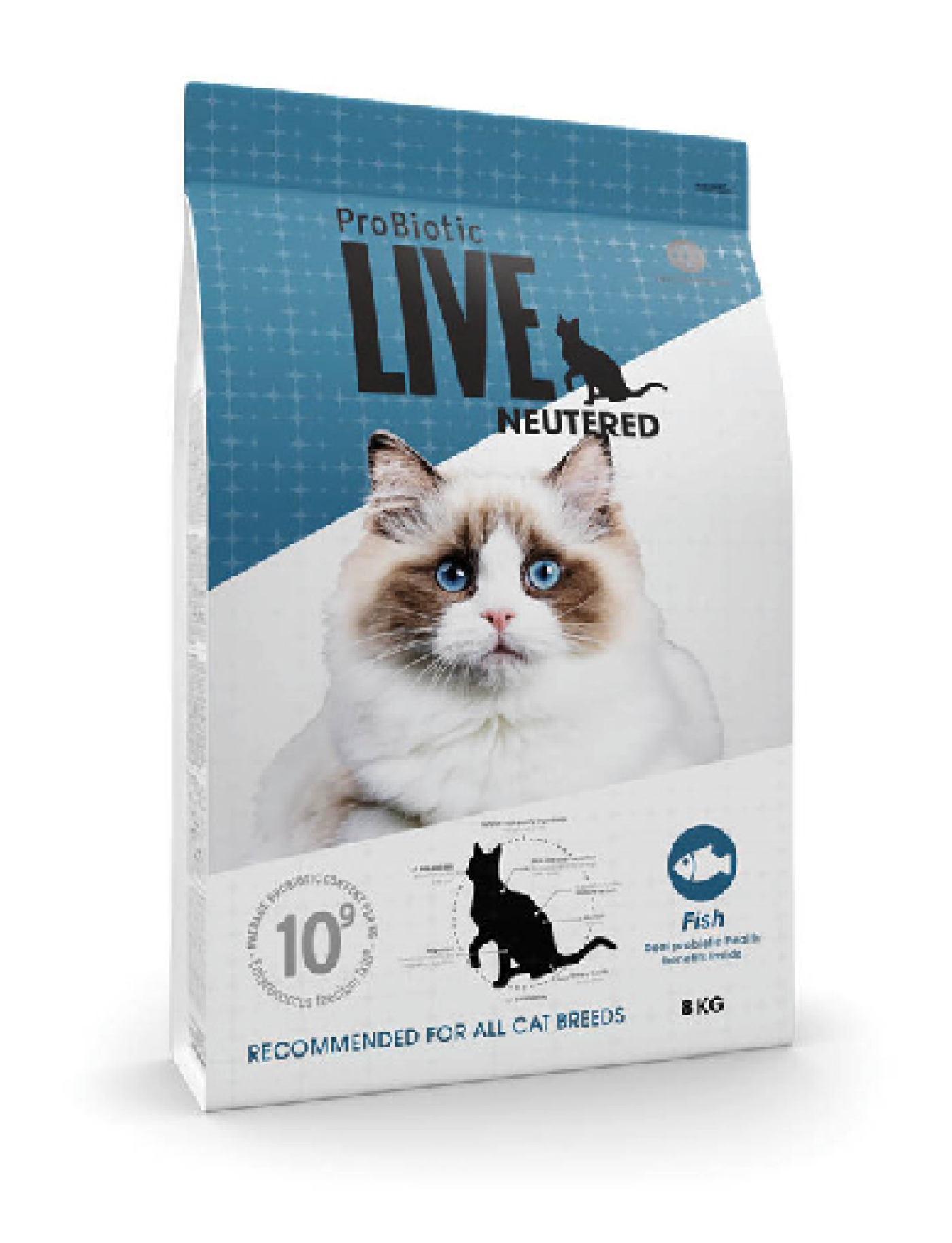 ProBiotic LIVE - ProBioTic LIVE Kat Adult Neutered Fisk All Breed 