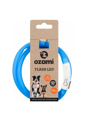 Ozami - Halsbånd Flash LED Blå