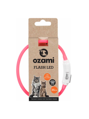 Ozami - Halsbånd Flash LED Rosa