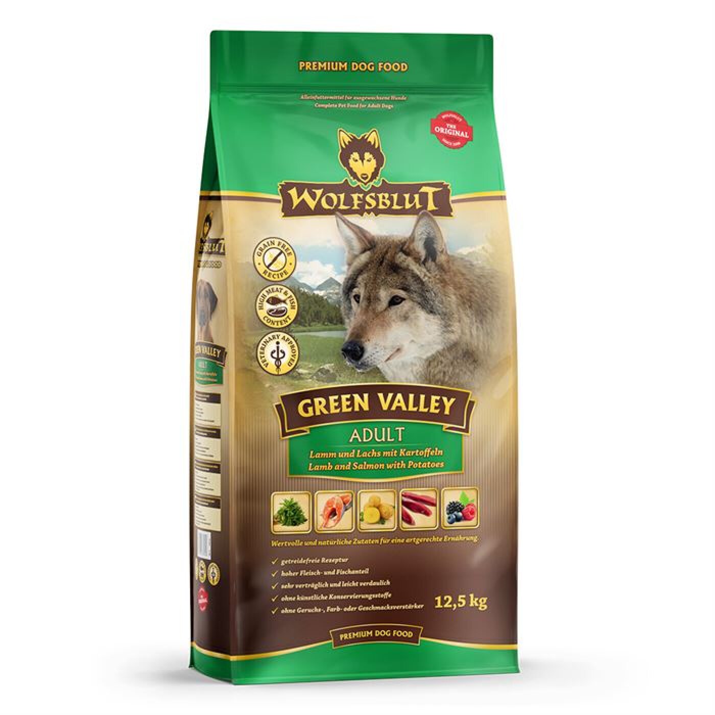 Wolfsblut - WOLFSBLUT, GREEN VALLEY, LAMB & SALMON, ADULT