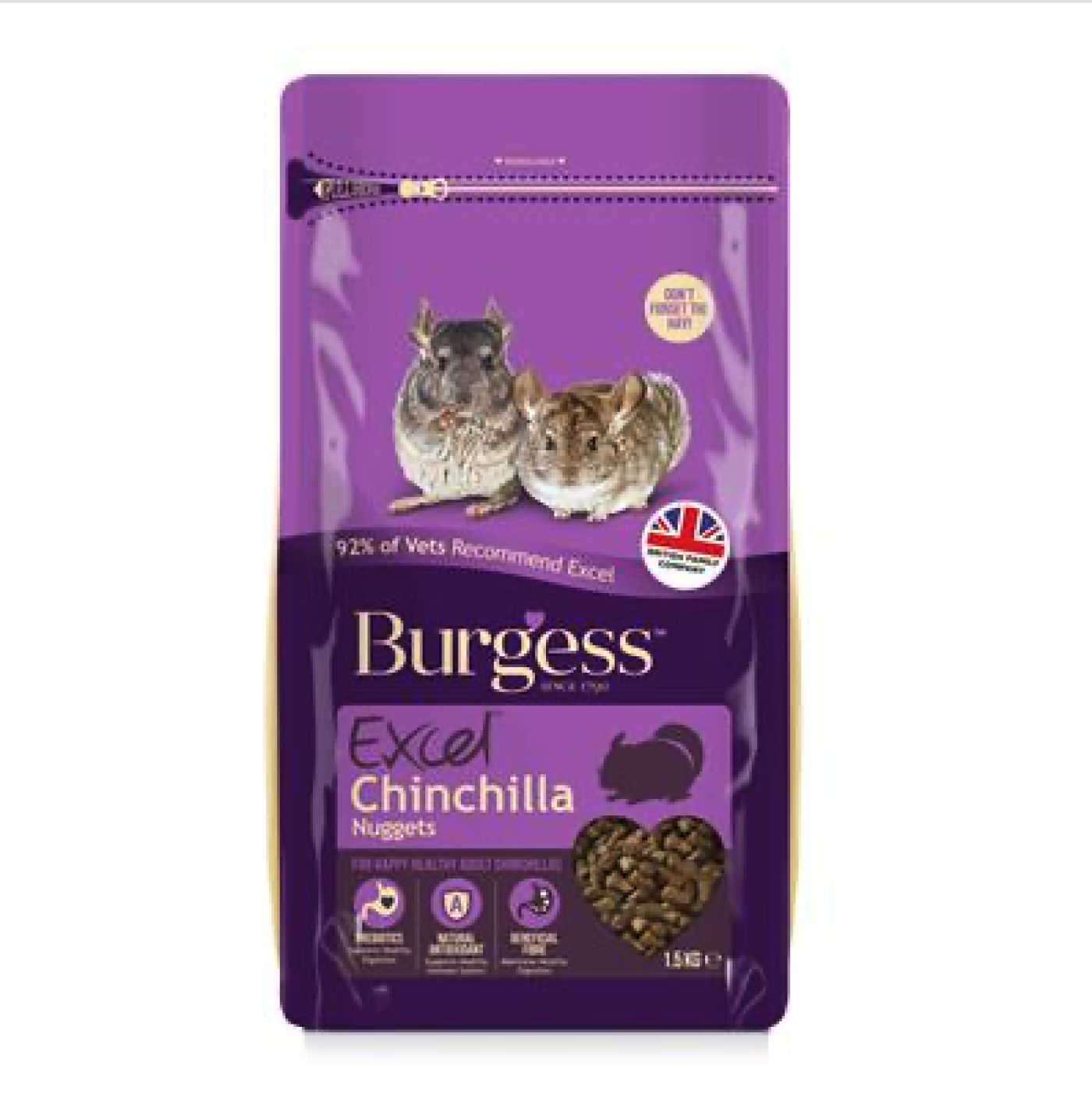 Burgess  - Burgess Chinchilla Nuggets 1,5 kg