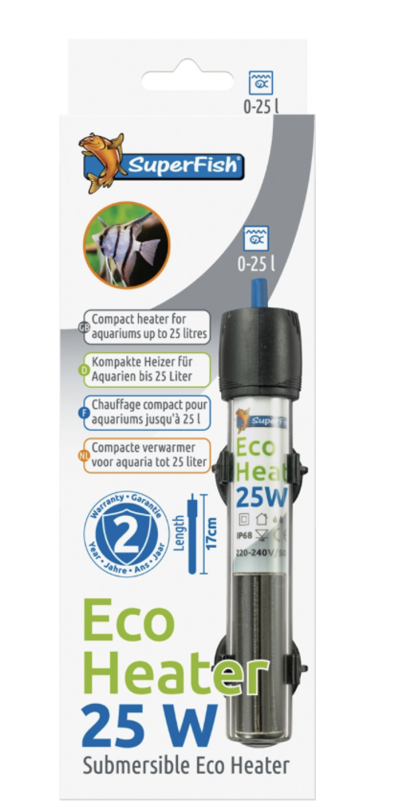 SuperFish - ECO HEATER 25 WATT 0-25 L