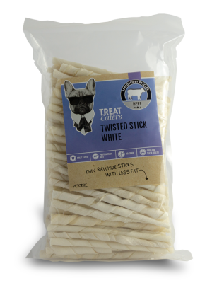 Petcare - Twisted Sticka White 100 stk.