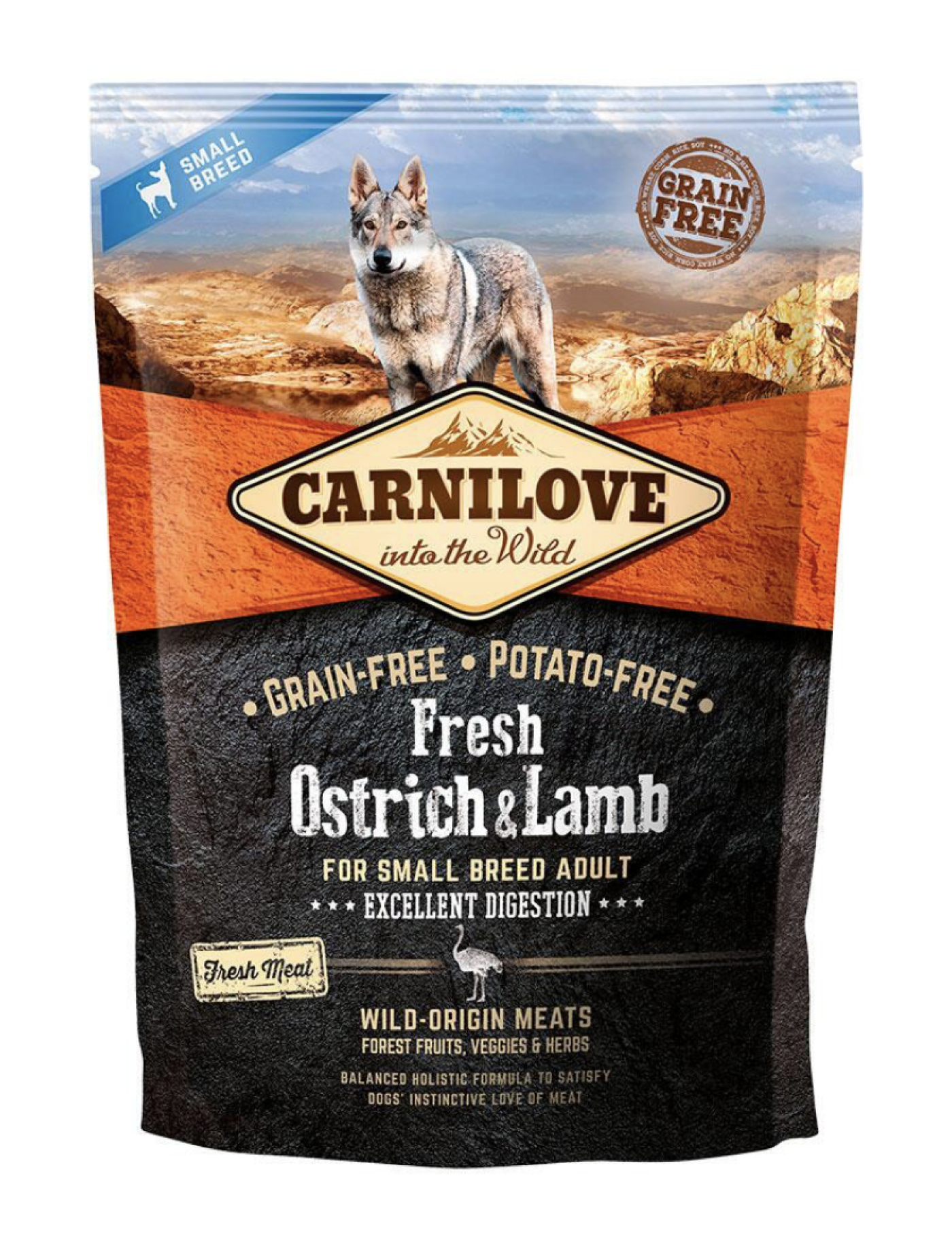 Carni Love - Carnilove Fresh Small, Ostrich & Lamb 