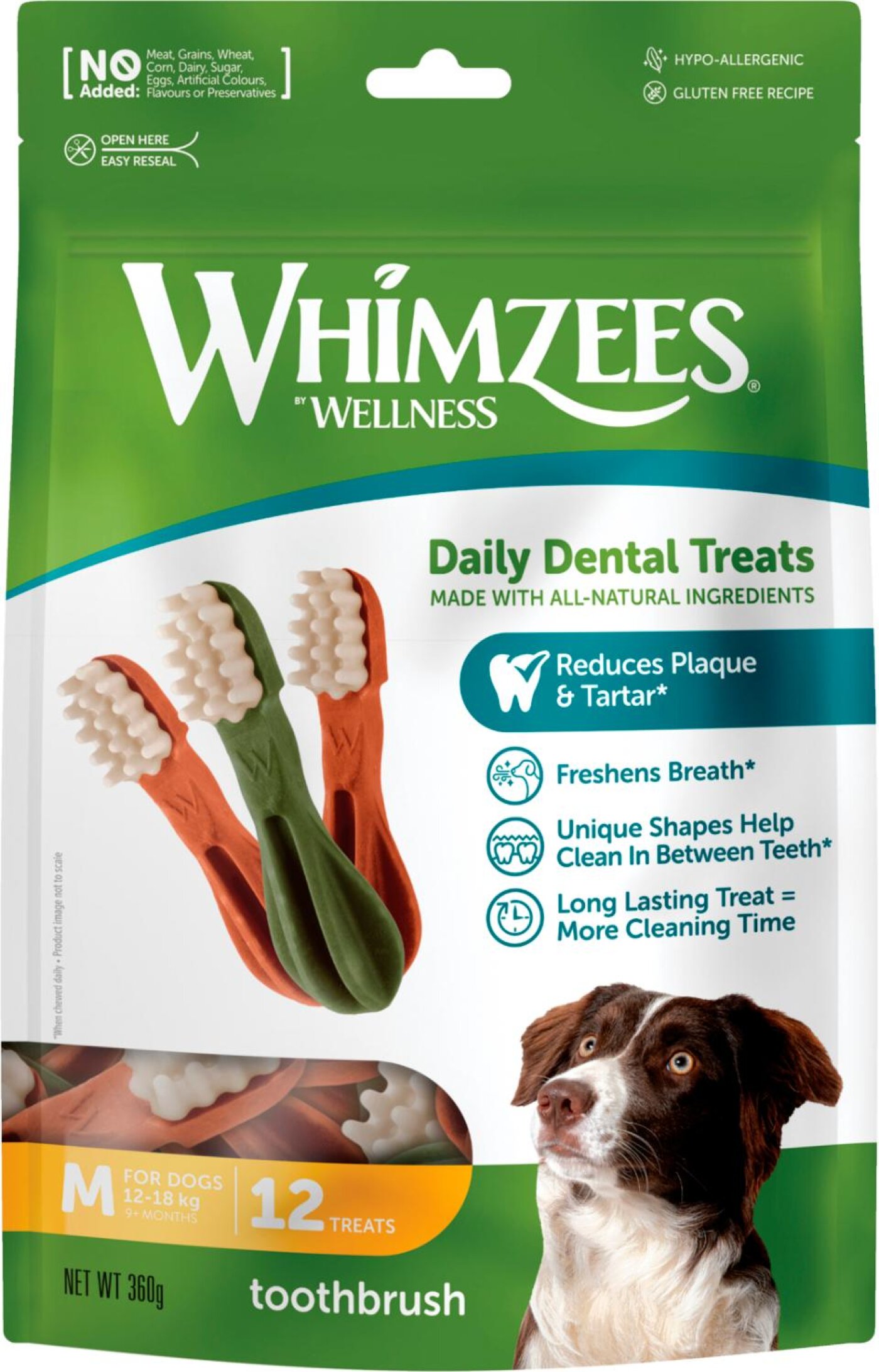 Whimzees - Whimzees tyggeben tandbørste pakke