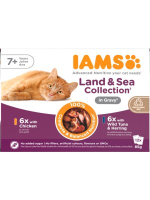 Iams - IAMS Land  Sea Collection in Gravy 12x85g