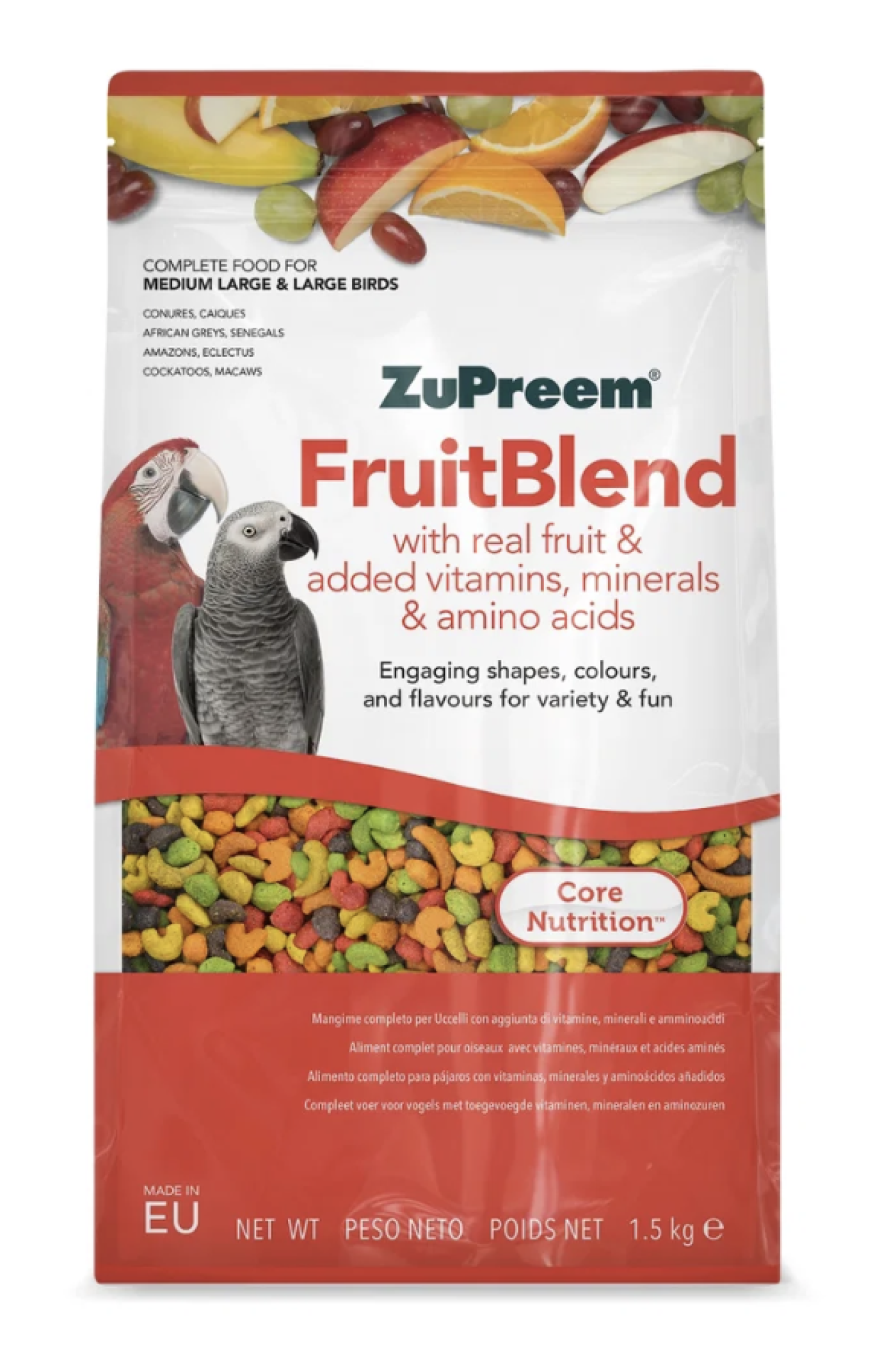 Akudim - Zupreem Friutblend Papegøjrefoder