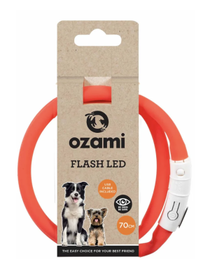 Ozami - Halsbånd Flash LED Rød Ozami - Halsbånd Flash LED Rød